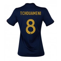 Camiseta Francia Aurelien Tchouameni #8 Primera Equipación para mujer Mundial 2022 manga corta